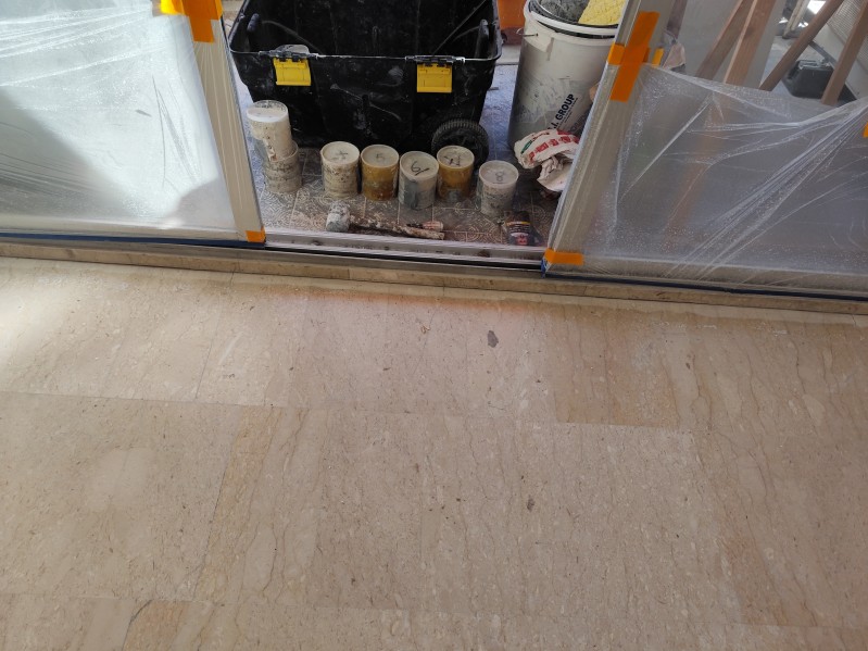 Ponçage d'un Marbre chez un particulier à Marseille dans les Bouches  du Rhône 