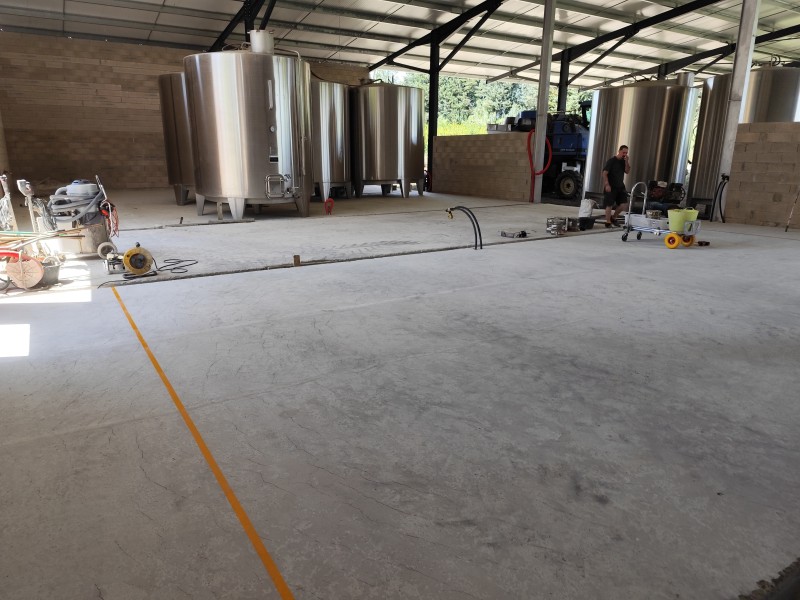 Résine époxy pour Cave vinicole à Montfrin dans le Gard pour un Professionnel 